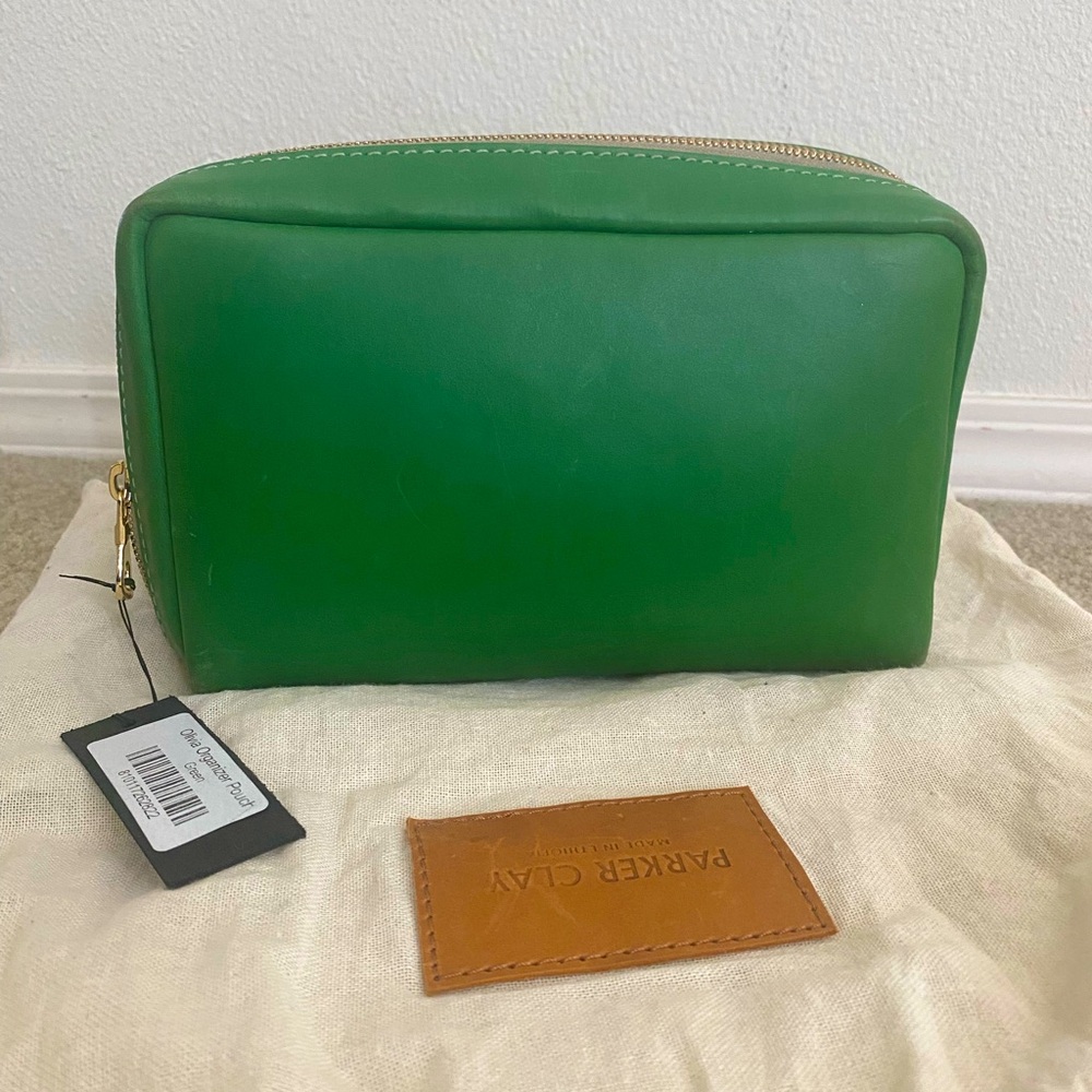 Parker Clay Olivia Organizer pouch in green